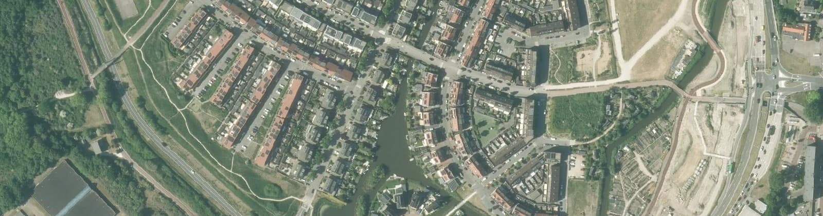 Luchtfoto van Zanderij