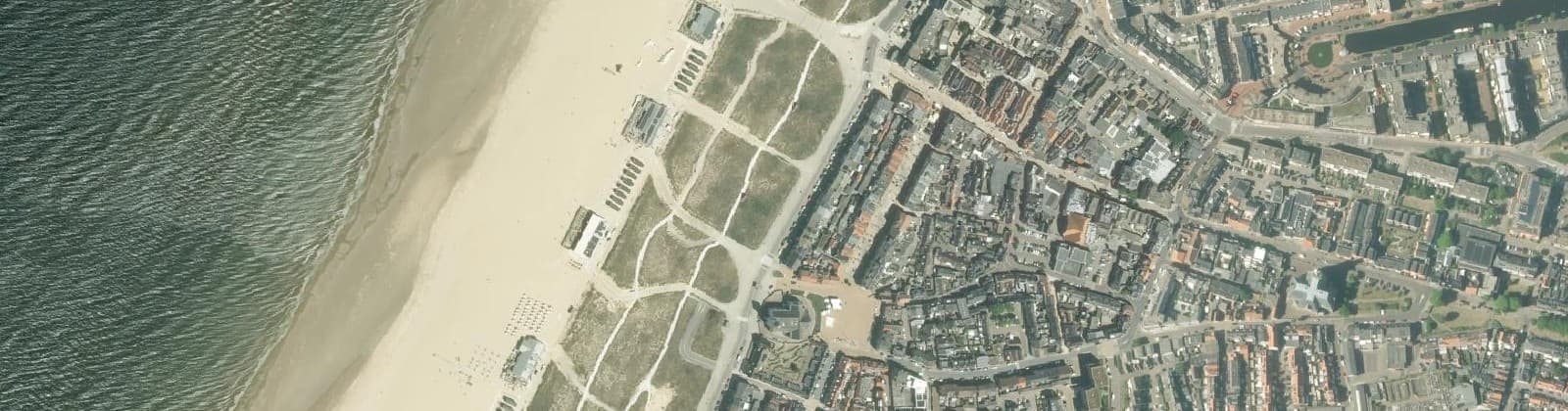 Luchtfoto van Strand