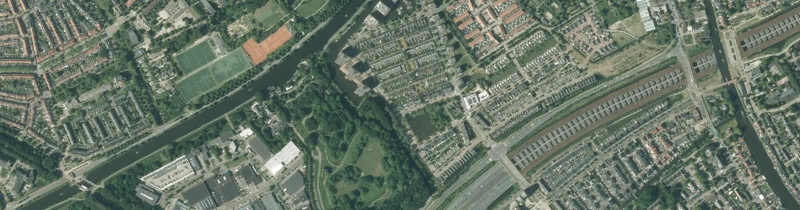 Luchtfoto van Roomburg