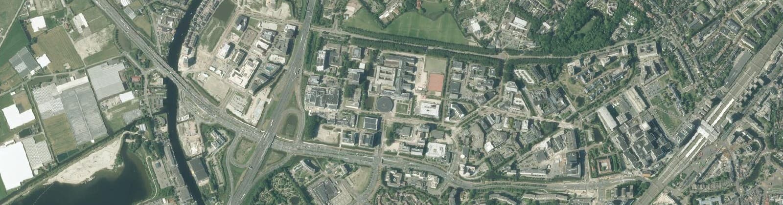 Luchtfoto van Leeuwenhoek