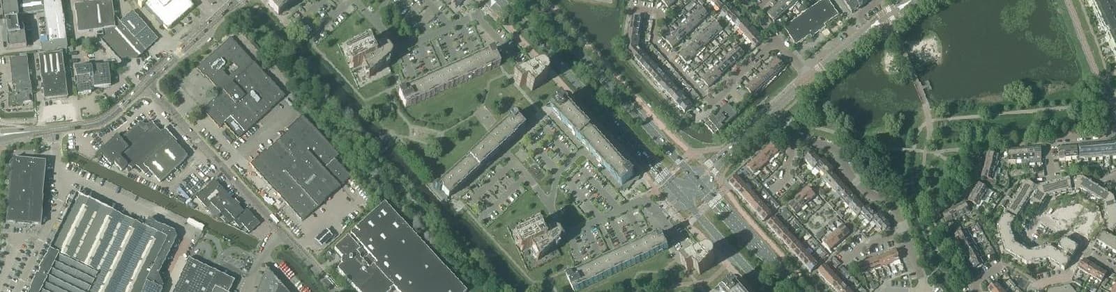 Luchtfoto van Schansen en Dreven