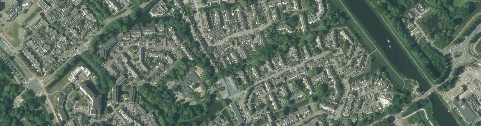 Luchtfoto van Voorhof