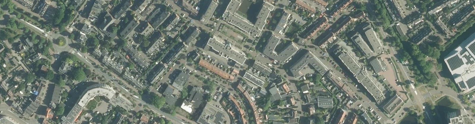 Luchtfoto van Oranjebuurt