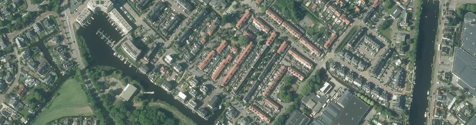 Luchtfoto van Bloemenbuurt