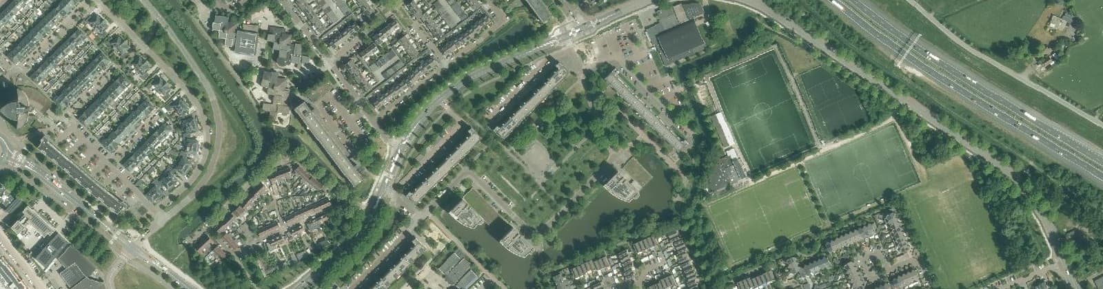 Luchtfoto van Bloemenbuurt