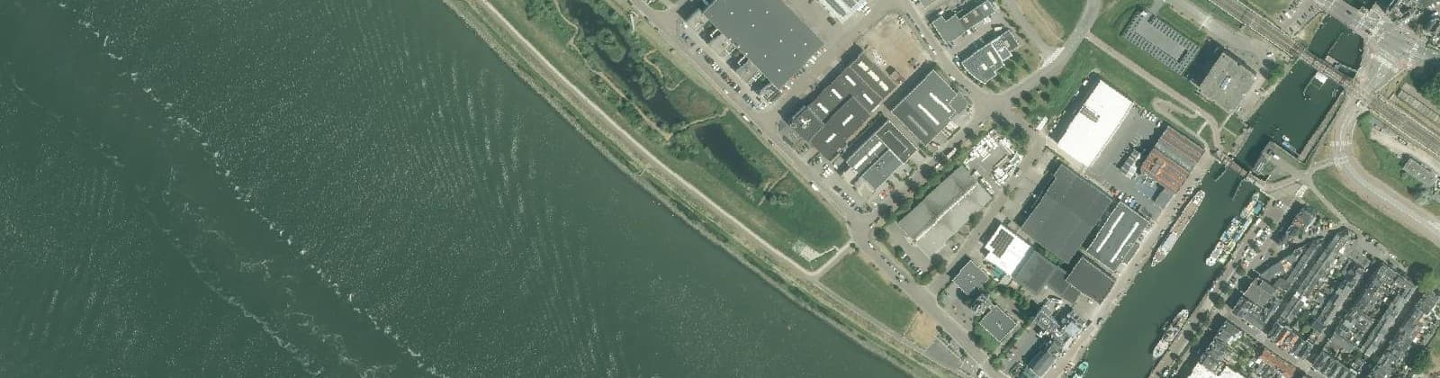 Luchtfoto van Nieuwe waterweg