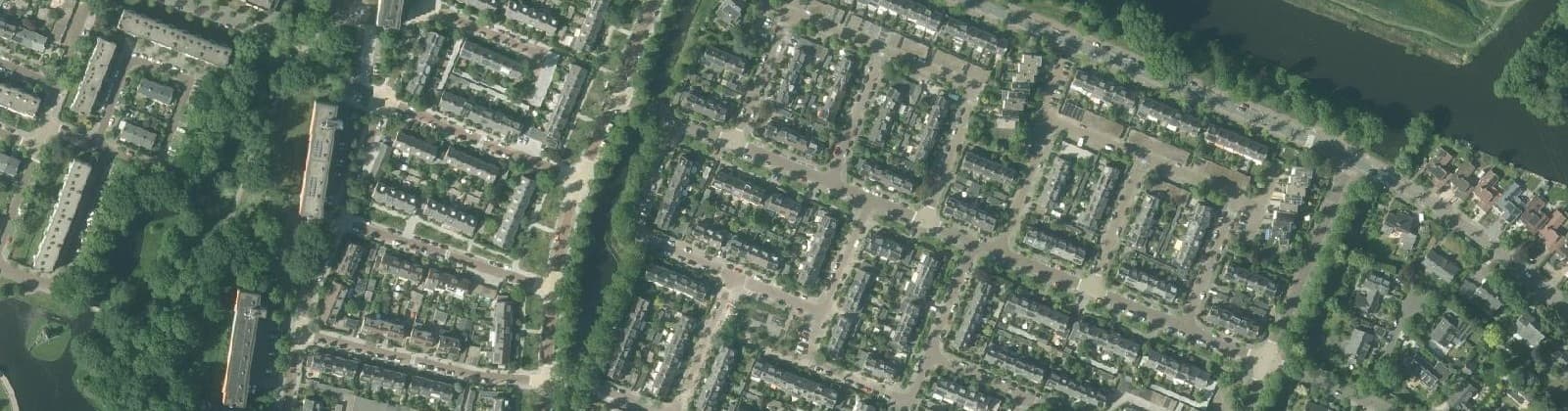Luchtfoto van Schildersbuurt