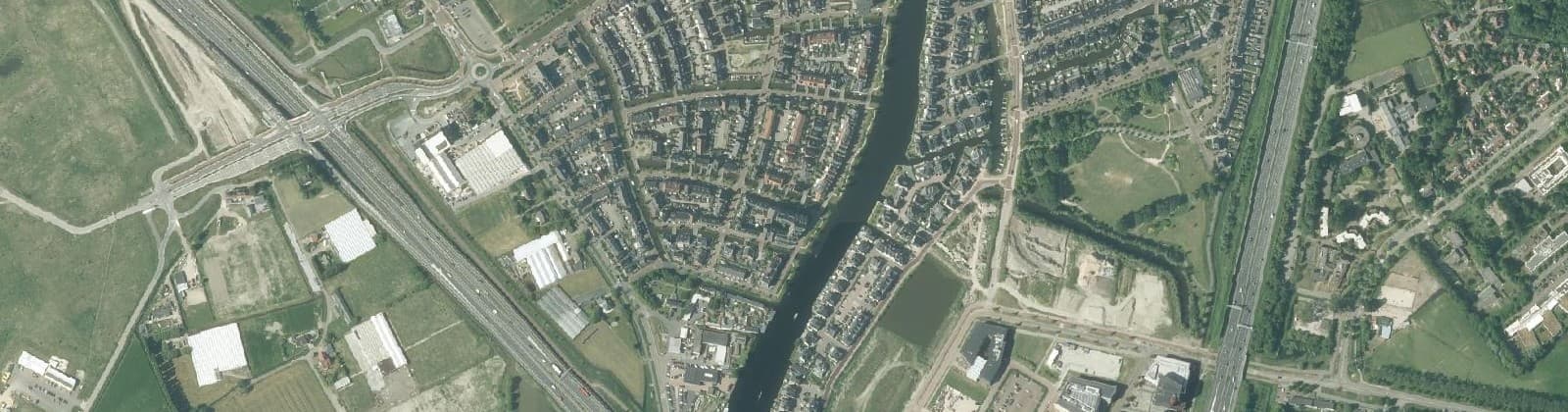 Luchtfoto van Nieuw-Rhijngeest