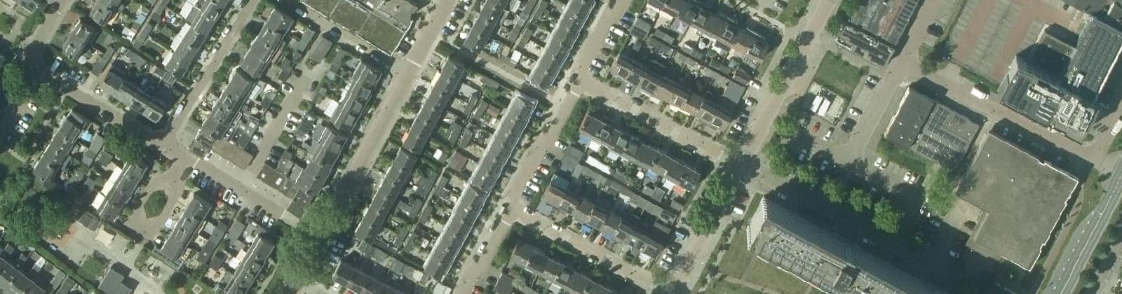 Luchtfoto van Erasmusbuurt