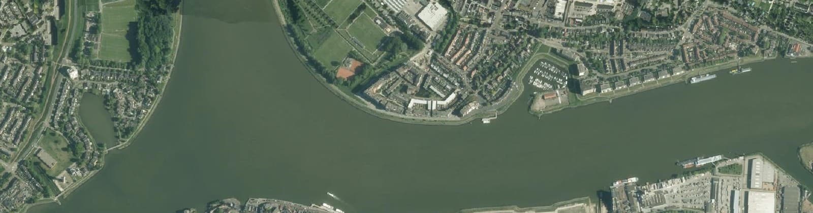 Luchtfoto van Het Eiland