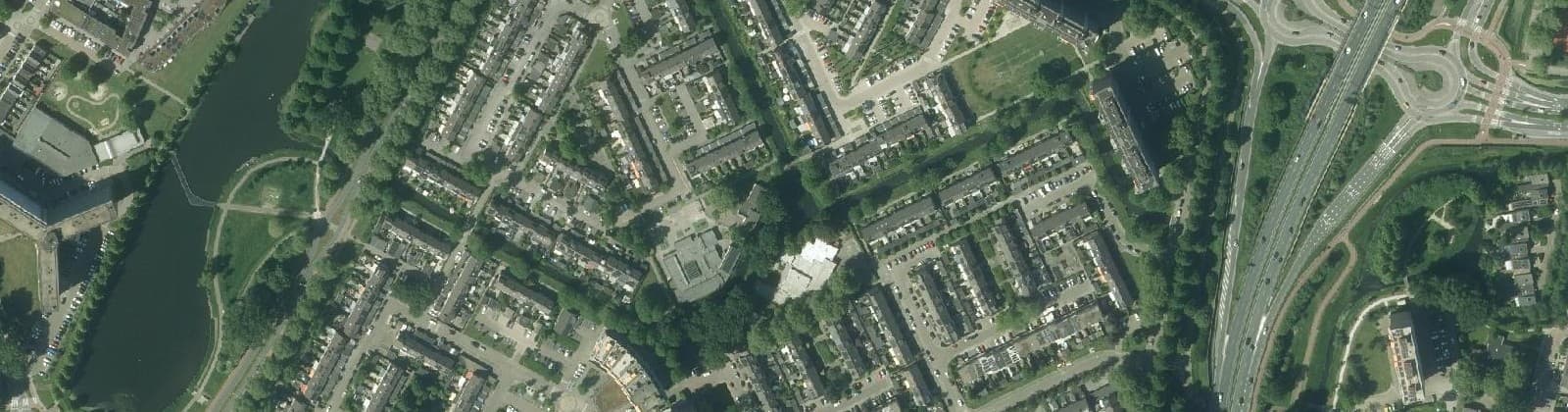 Luchtfoto van Staatsliedenbuurt