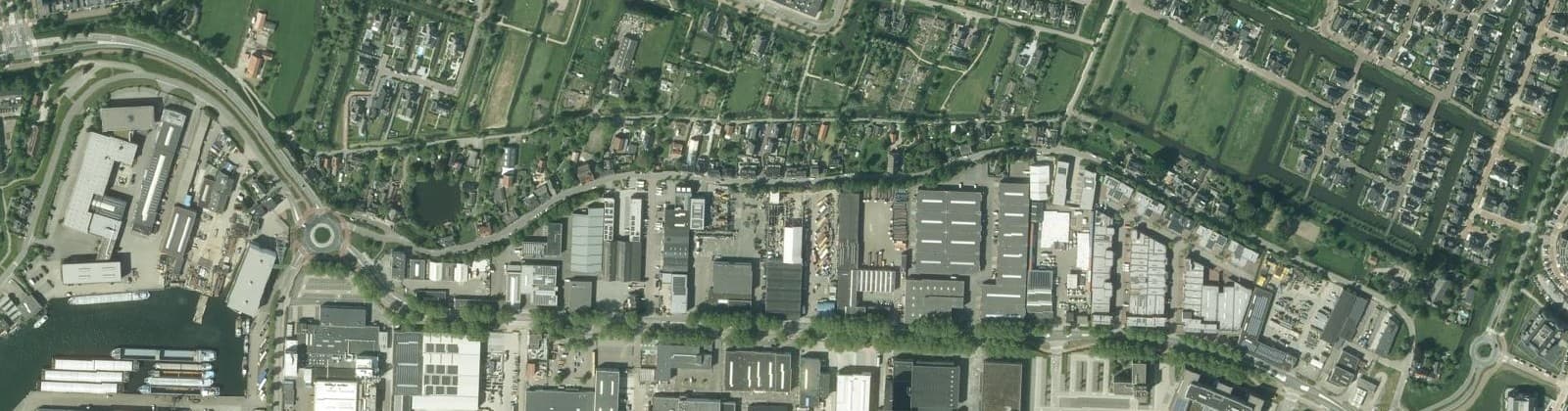 Luchtfoto van Landschapspark Tiendzone