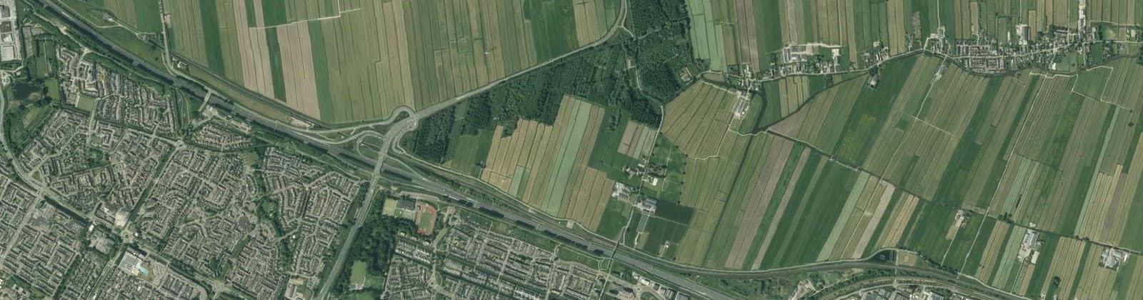 Luchtfoto van Alblasserbos Oost