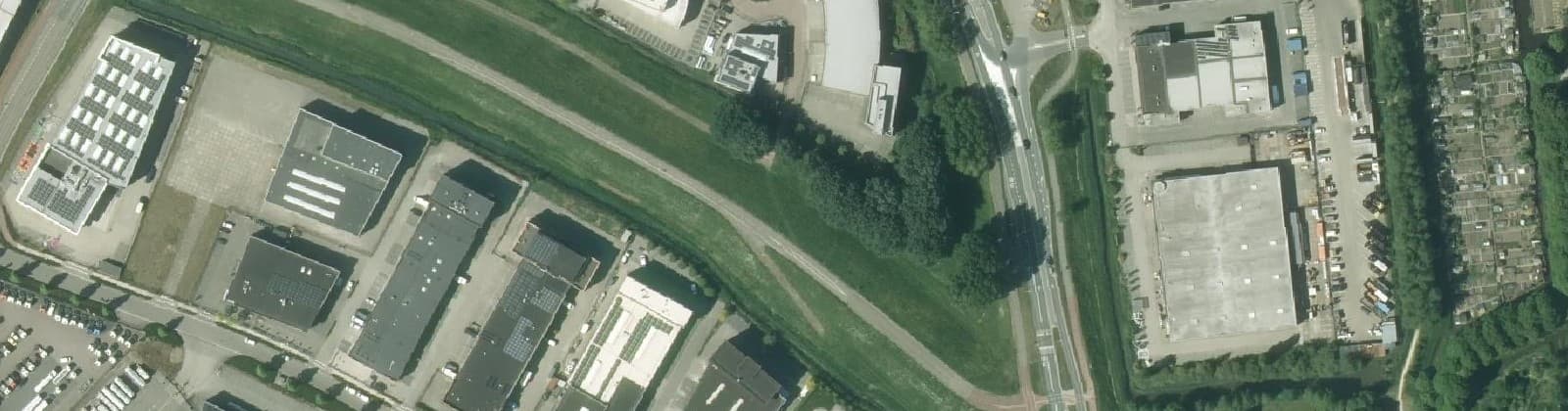 Luchtfoto van Bedrijventerrein Nieuwland Molenvliet