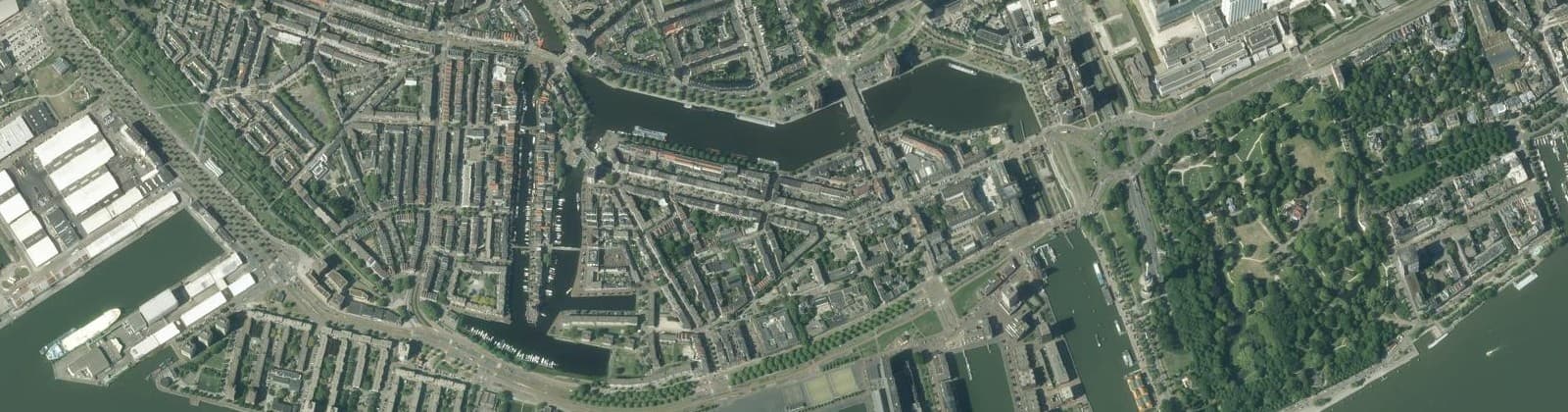 Luchtfoto van Delfshaven
