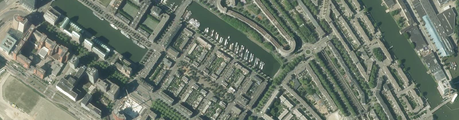 Luchtfoto van Kop van Zuid - Entrepot