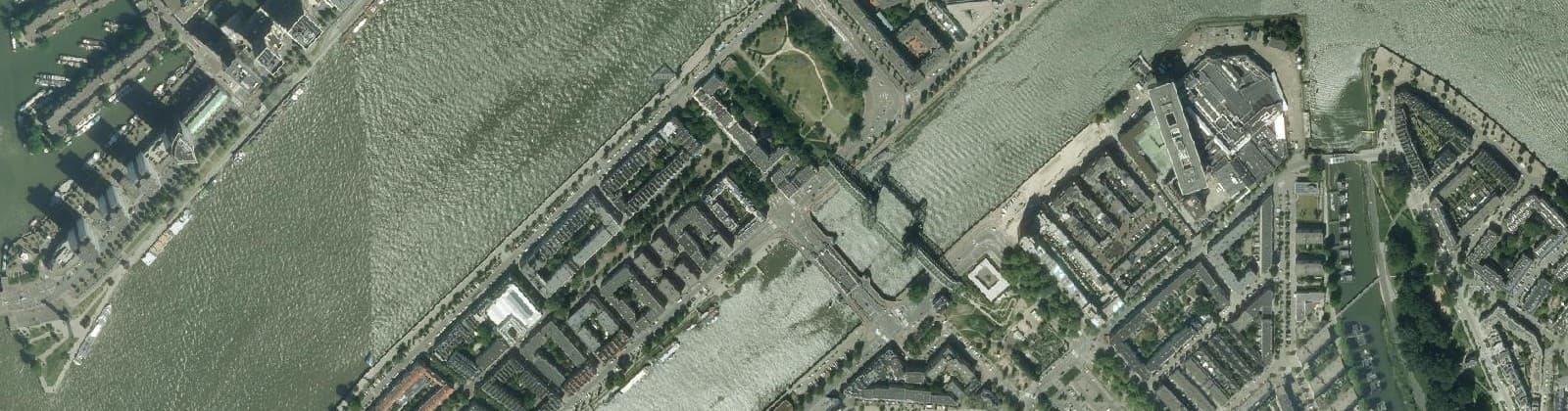 Luchtfoto van Noordereiland