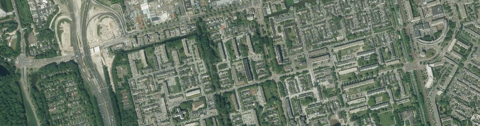Luchtfoto van Het Lage Land