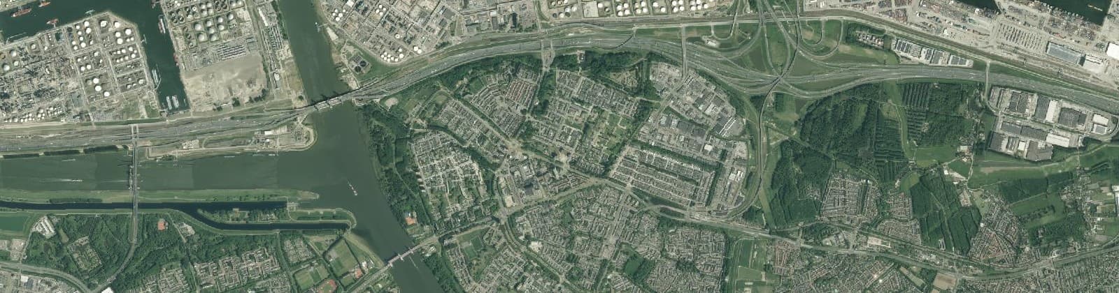 Luchtfoto van Hoogvliet Noord