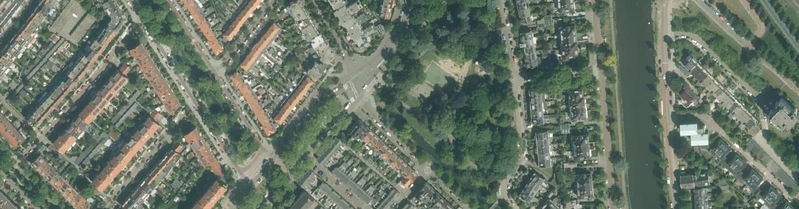 Luchtfoto van Bomenbuurt