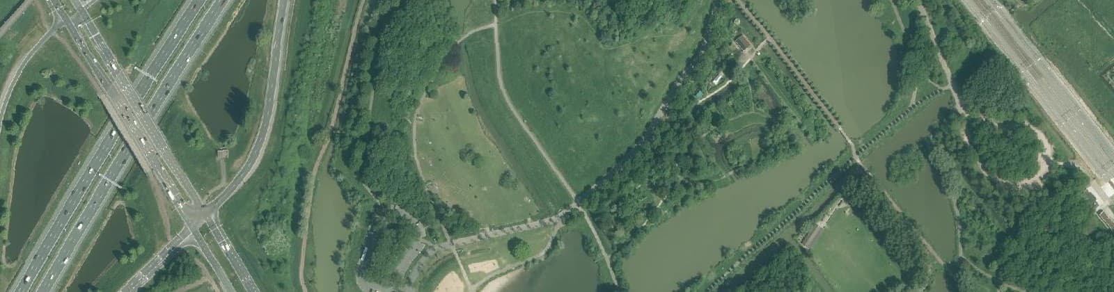 Luchtfoto van Wilhelminapark