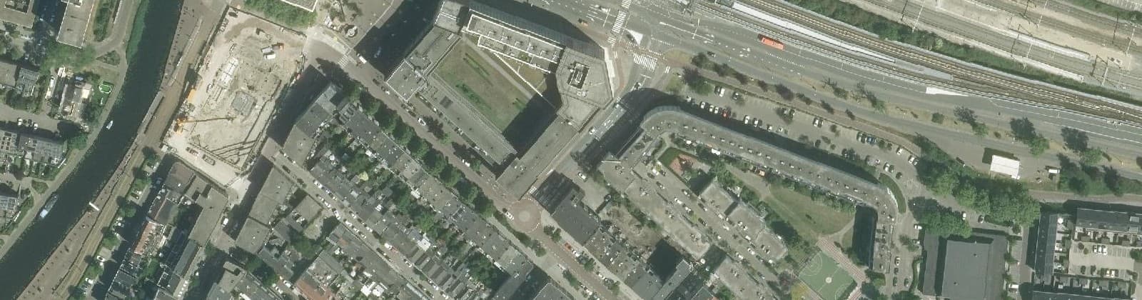 Luchtfoto van Stationsbuurt