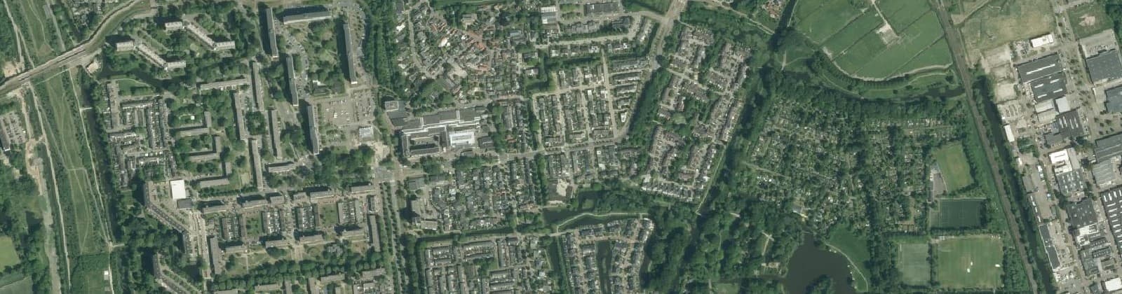 Luchtfoto van Zwaluwbuurt