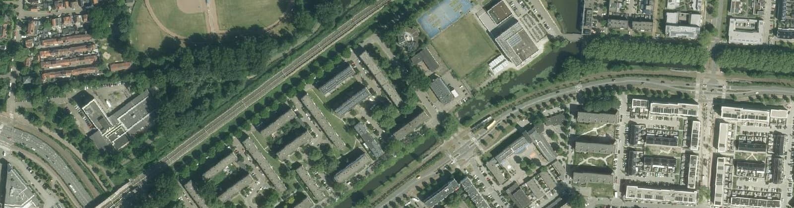 Luchtfoto van Staatsliedenbuurt