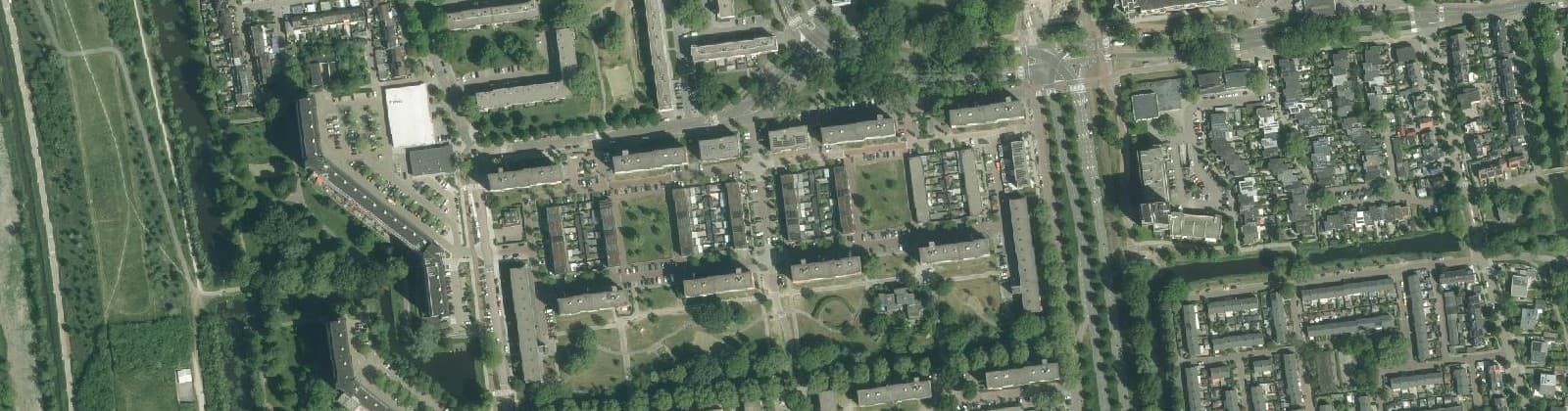 Luchtfoto van Mozartbuurt