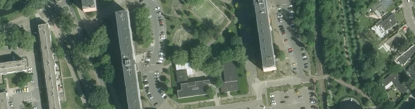 Luchtfoto van Bachplein