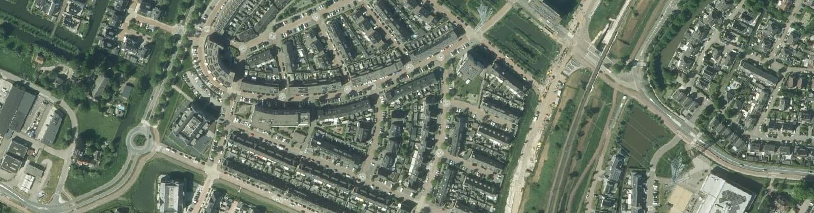 Luchtfoto van Baanhoek-West