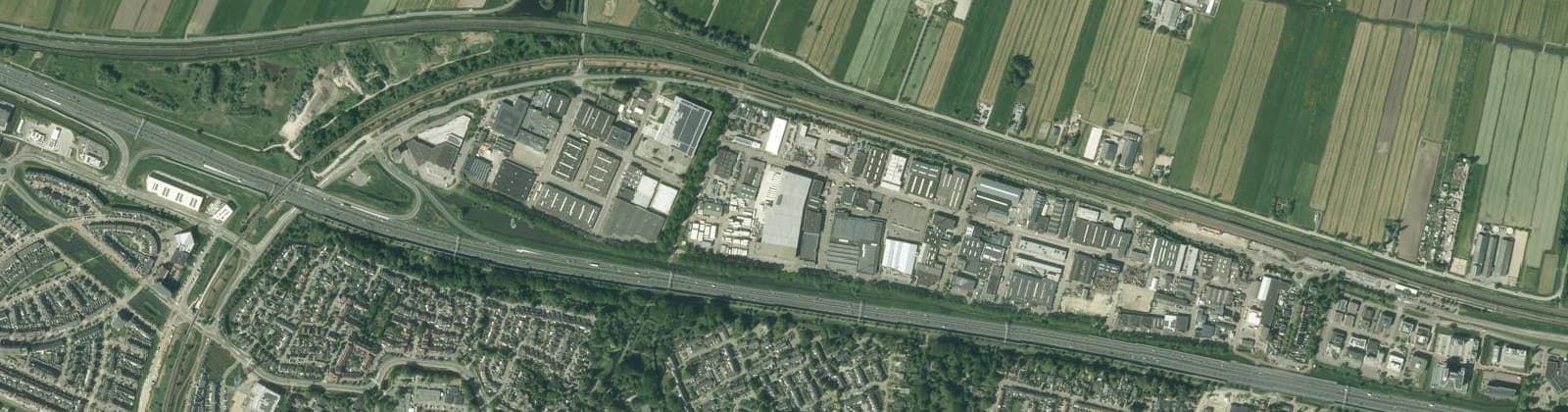 Luchtfoto van Bedrijventerrein Nijverwaard