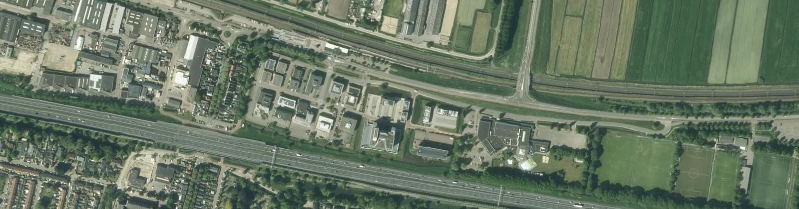 Luchtfoto van Bedrijventerrein Stationspark