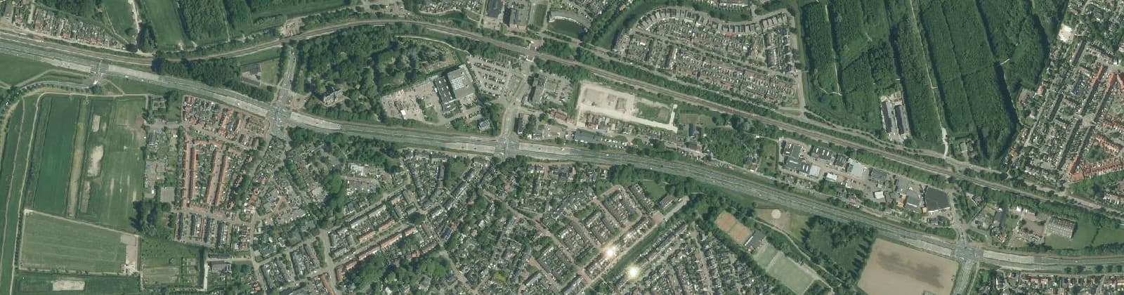 Luchtfoto van Zwaardijk-Kruisdijk