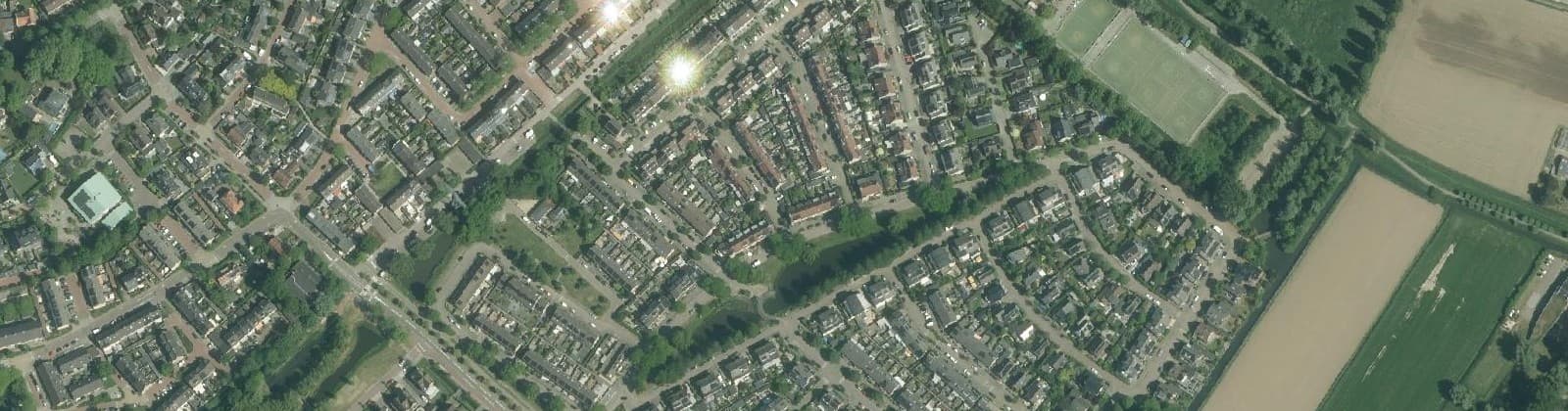 Luchtfoto van Landweg