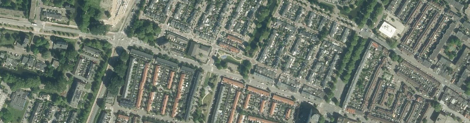 Luchtfoto van Indische Buurt