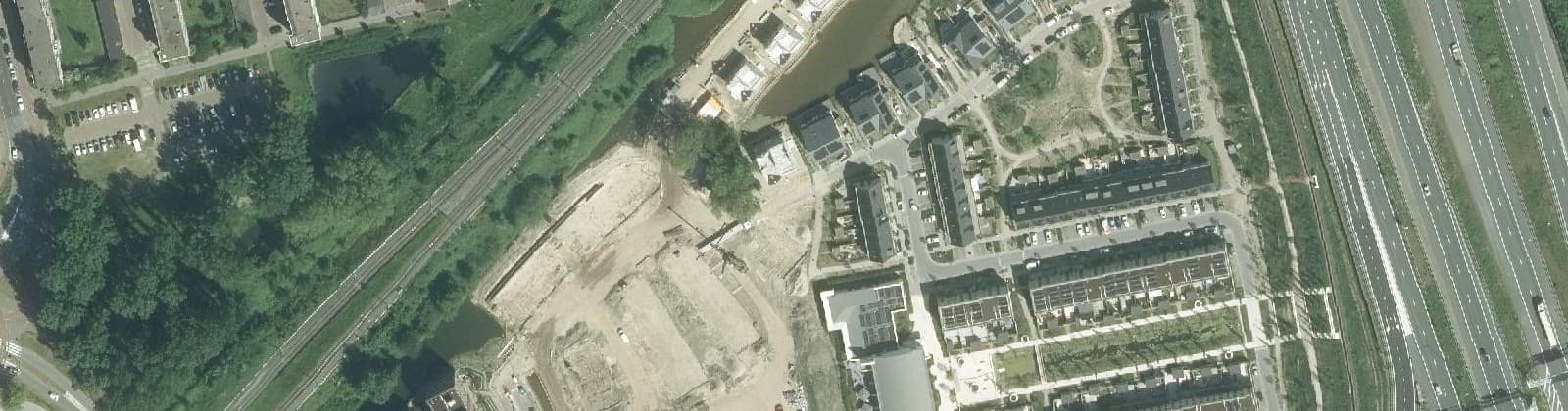 Luchtfoto van Vijfsluizen