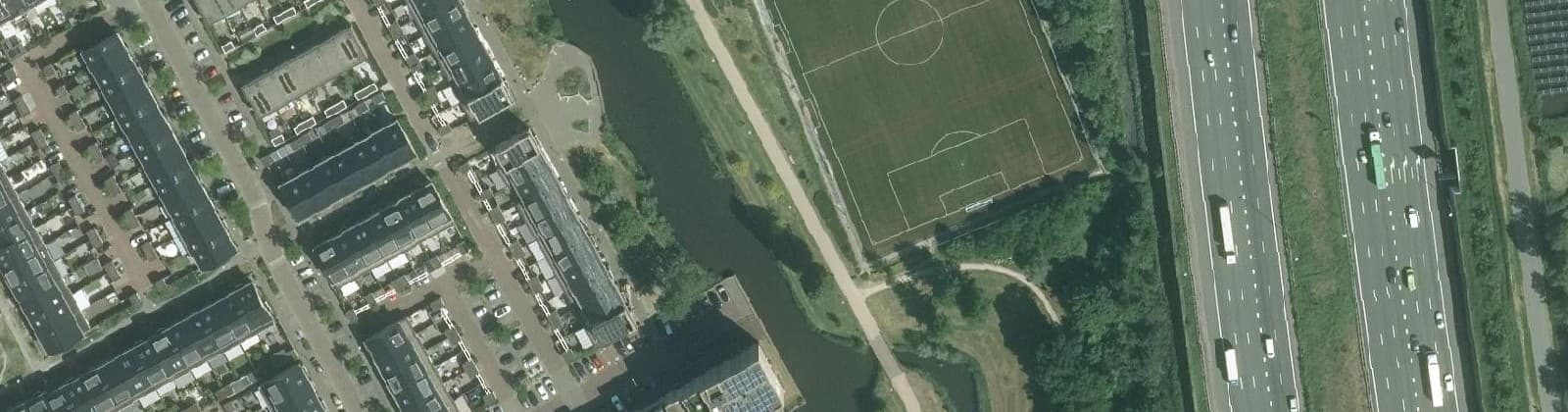 Luchtfoto van 't Nieuwe Lant