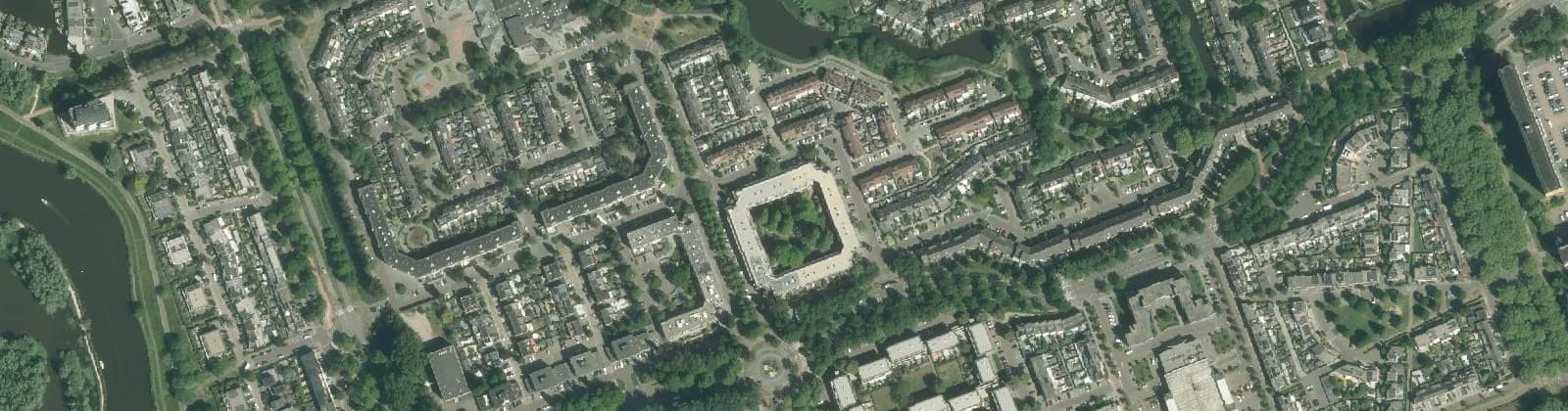 Luchtfoto van Kruidenbuurt