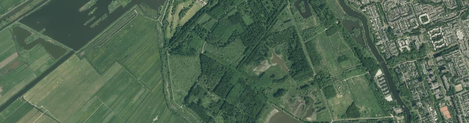 Luchtfoto van Broekpolder gebied
