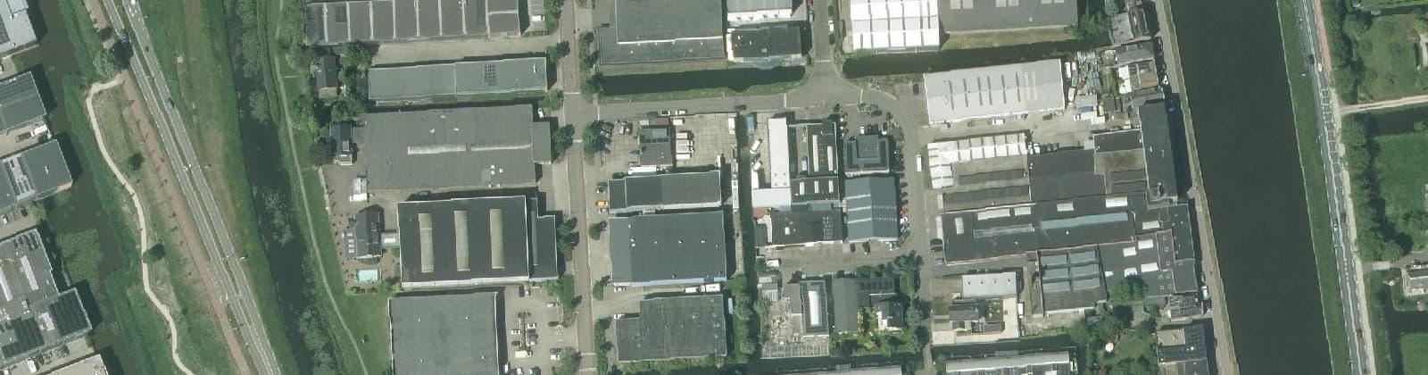 Luchtfoto van Bedrijventerrein Mercuriusweg