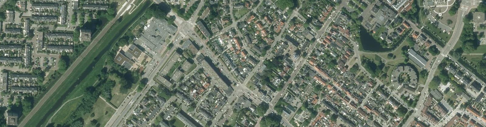 Luchtfoto van Oranjebuurt