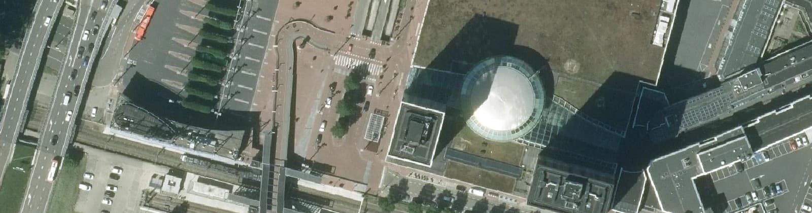 Luchtfoto van Centrum-West