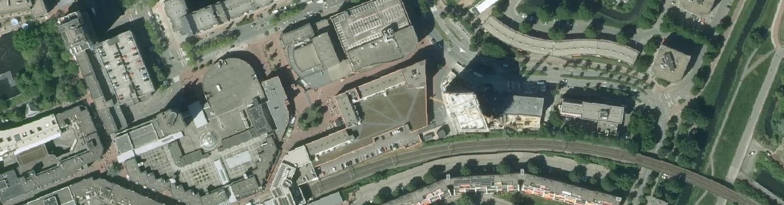 Luchtfoto van Centrum-Oost