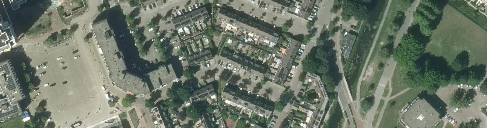 Luchtfoto van Franse buurt