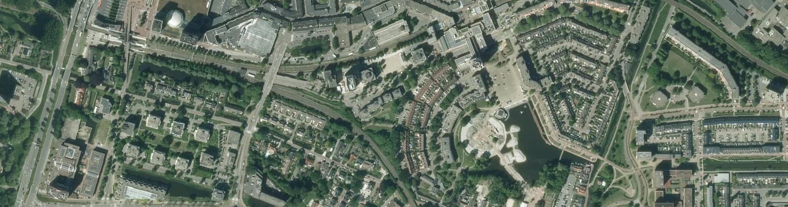 Luchtfoto van Engelse buurt