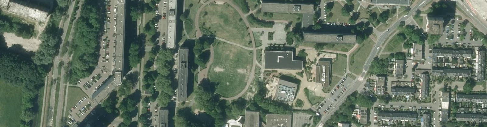 Luchtfoto van Driemanspolder-Centrum