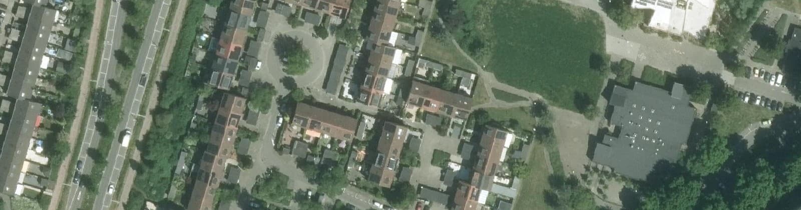 Luchtfoto van Bossenbuurt laag