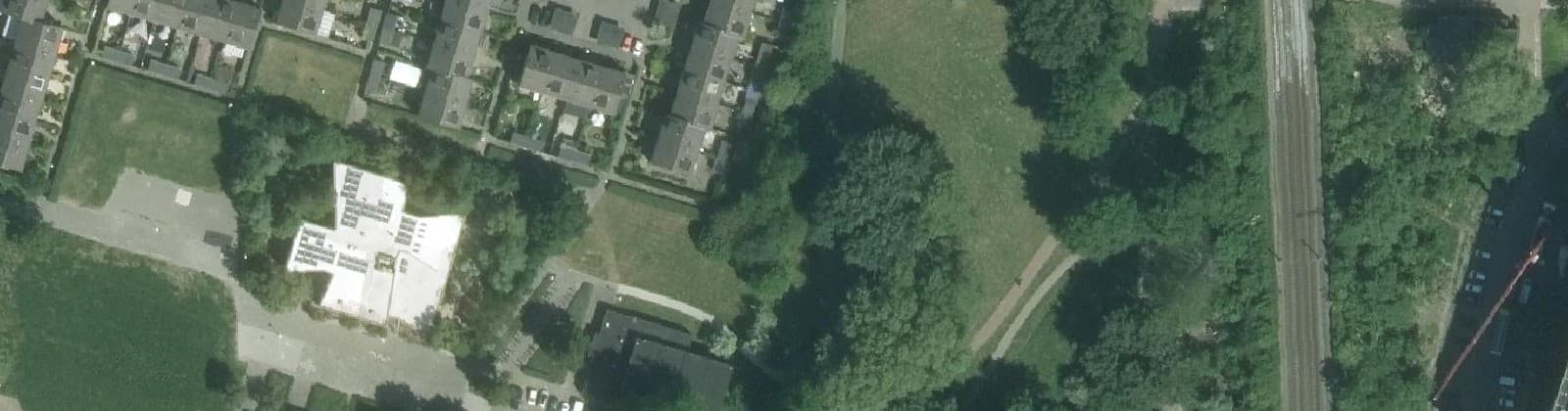 Luchtfoto van Bossenbuurt hoog-West