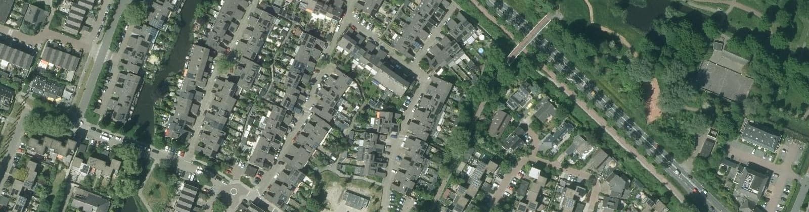 Luchtfoto van Hovenbuurt-Oost